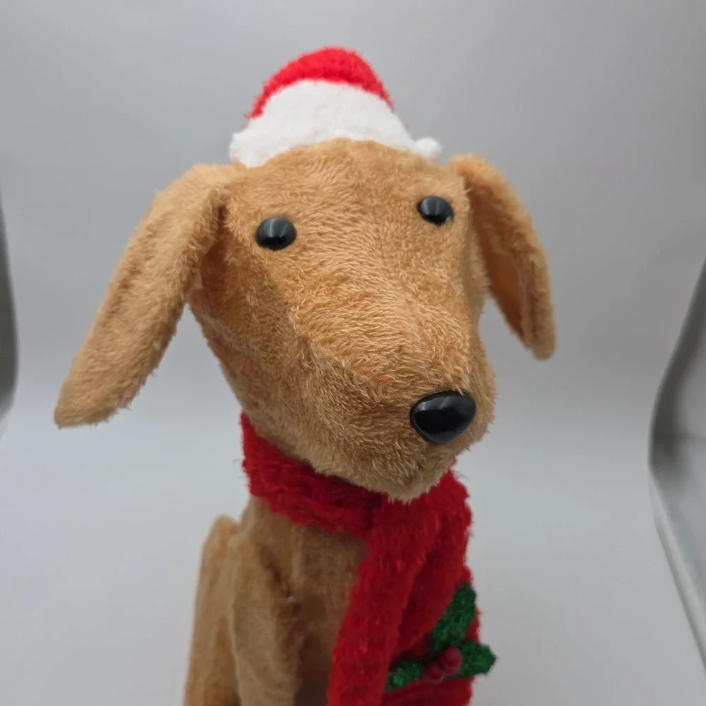 Christmas Holiday Time Dog Light Up Plush Dog Indoor Outdoor Decor 20